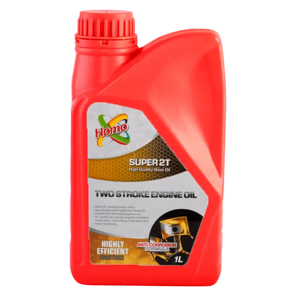 2-stroke motorcycle engine oil bottle on a neutral background, perfect for high-performance engines