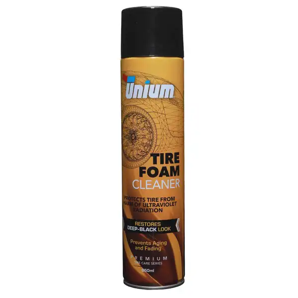 Unium Tire Foam Cleaner and Shine – пена для чистки и блеска шин, очиститель и полироль для автомобильных колес